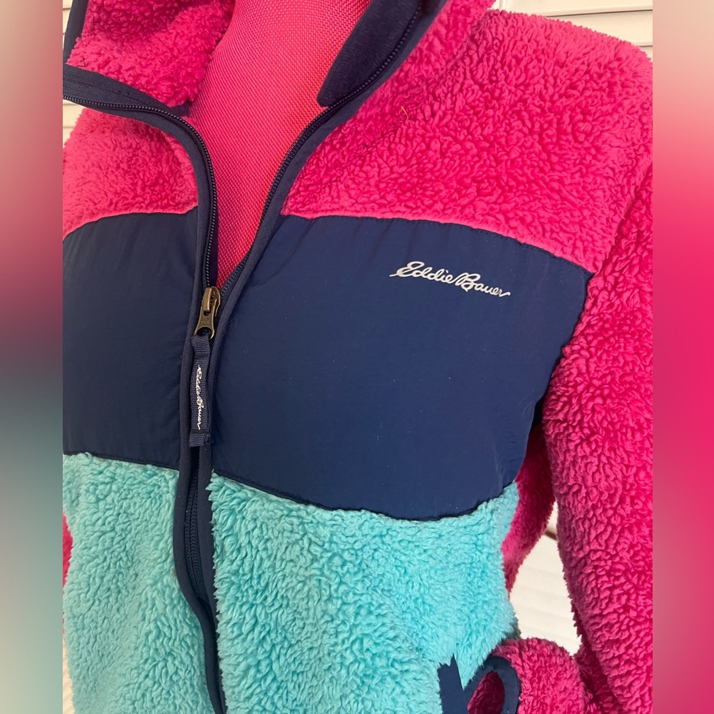 Cozy Hooded Fleece Full-Zip Jacket, by Eddie Bauer - Picture 2 of 4